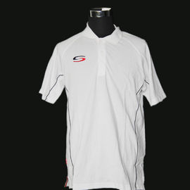 Casual Apparel White Soft Custom Polo Shirts 200GSM For Attending Meeting